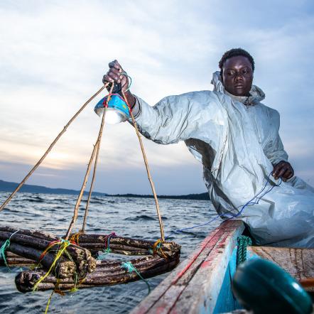 Fisherman or aquatic research